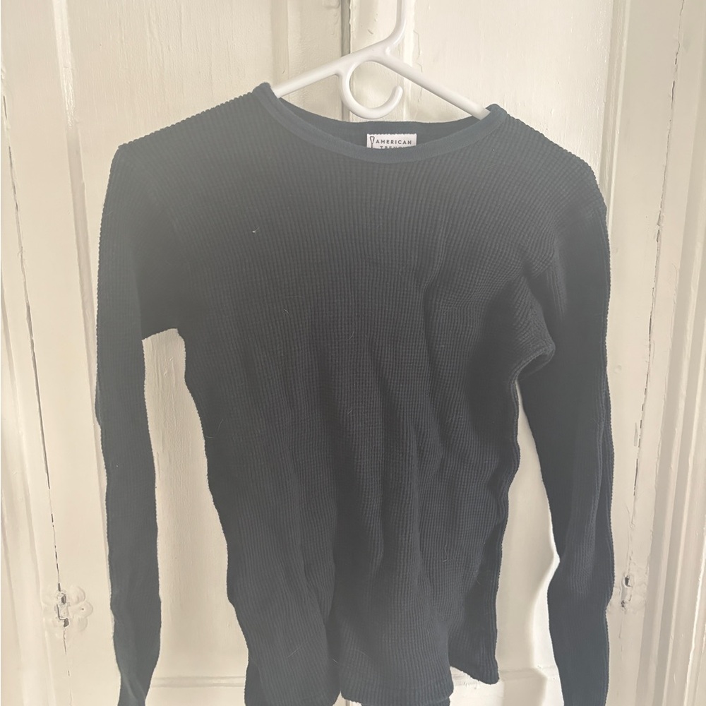 American Trench Navy Blue Long Sleeve Thermal Top